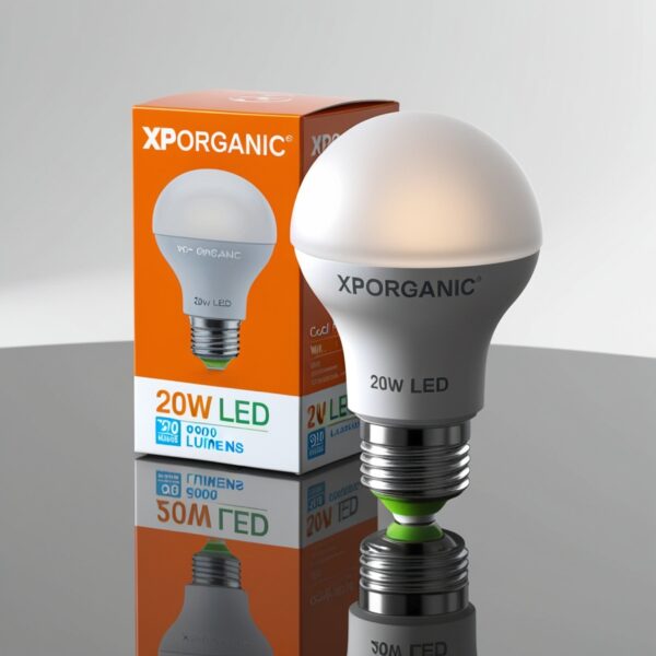 XP Organic Emergency LED Bulb 20W (Cool White) Pack of 2