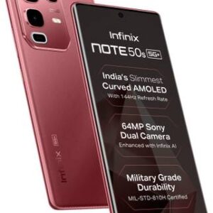 Refurbished Infinix Note 50s 5G+ (Burgundy Red, 128 GB)  (8 GB RAM)