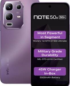 Refurbished Infinix Note 50x 5G+ (Enchanted Purple, 128 GB)  (8 GB RAM)