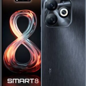 Refurbished Infinix SMART 8 (Black, 128 GB)  (8 GB RAM)