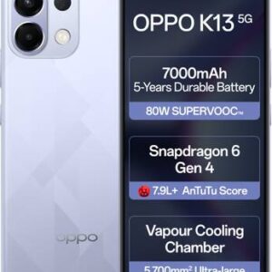 Refurbished OPPO K13 5G (Icy Purple, 128 GB)  (8 GB RAM)
