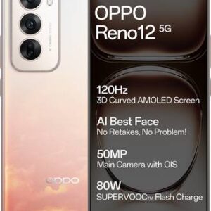 Refurbished OPPO Reno 12 5G (Sunset Peach, 256 GB)  (8 GB RAM)