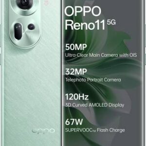 Refurbished OPPO Reno11 5G (Wave Green, 128 GB)  (8 GB RAM)