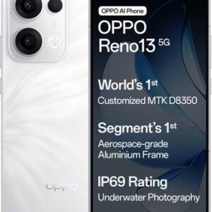 Refurbished OPPO Reno13 5G (Ivory White, 128 GB)  (8 GB RAM)