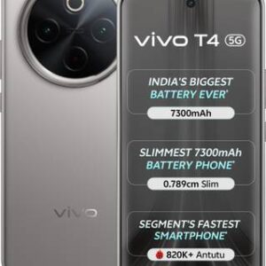 Refurbished vivo T4 5G (Phantom Grey, 128 GB)  (8 GB RAM)