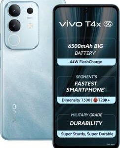 Refurbished vivo T4x 5G (Marine Blue, 128 GB)  (8 GB RAM)